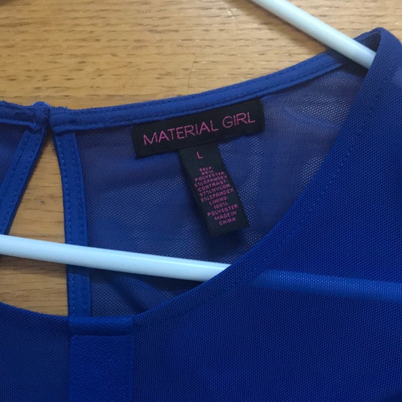 Blue Cut Out Dress - Picture 2 of 5